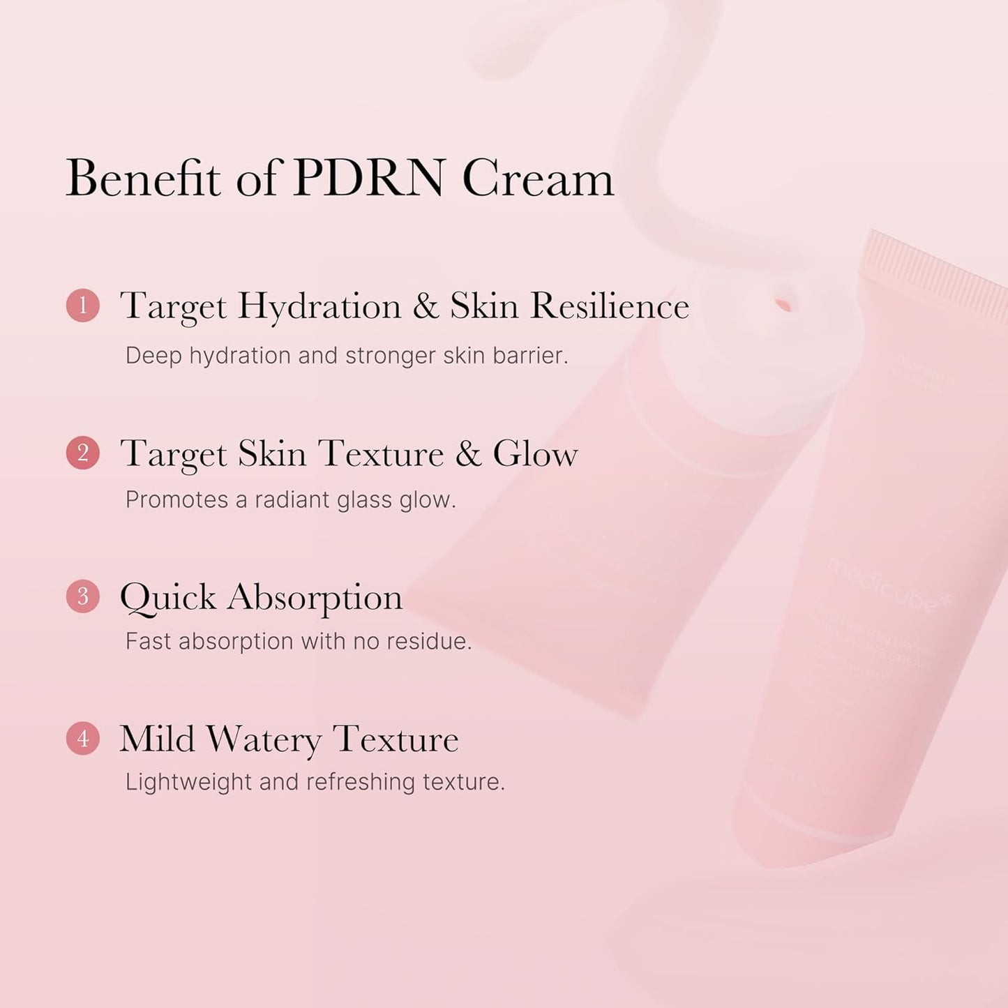 Medicube PDRN Pink Hyaluronic Moisture Cream 50ml - Crema Idratante Rimpolpante con PDRN