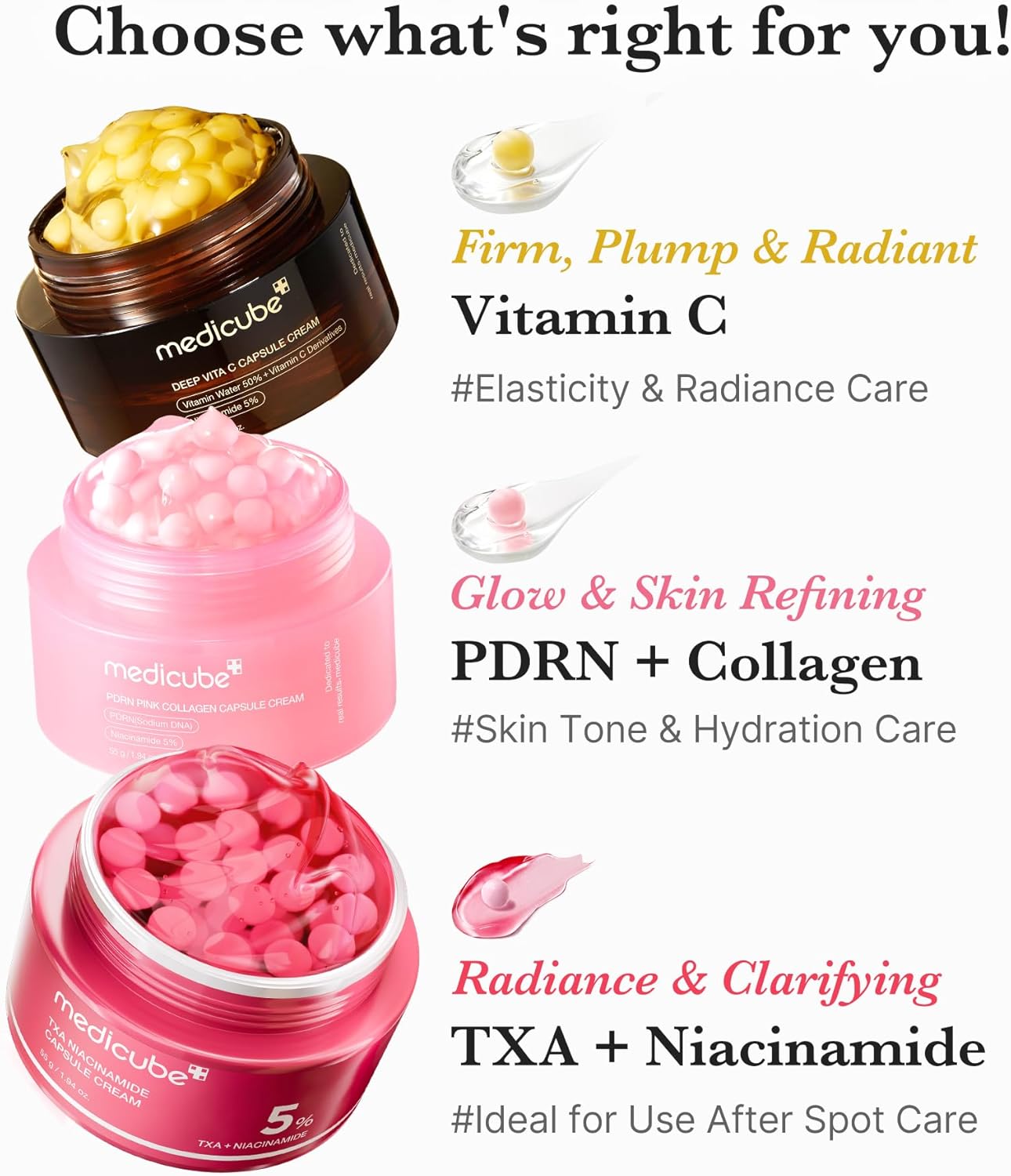 Medicube PDRN Pink Collagen Capsule Cream 55g - Crema Rassodante Anti-Età al Collagene