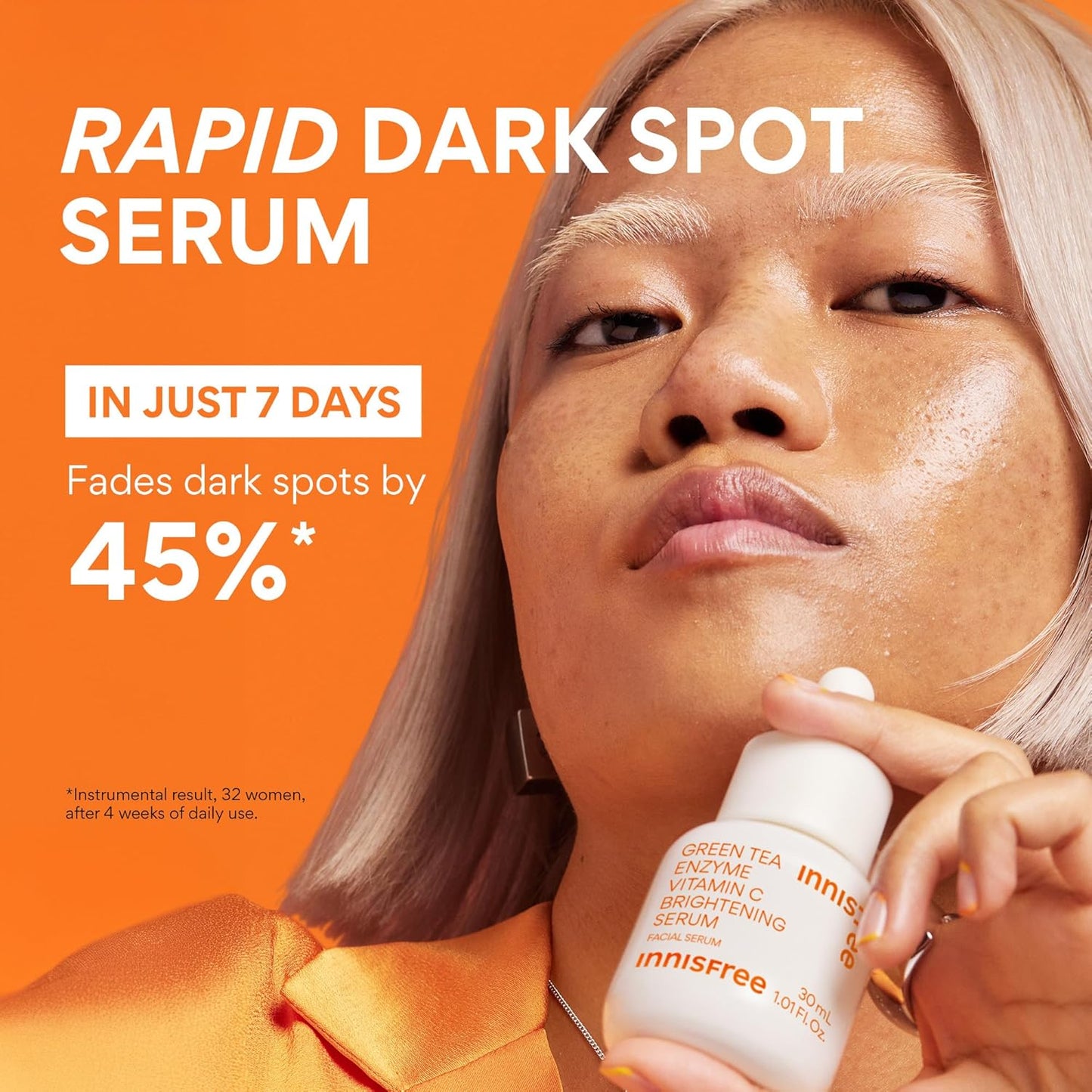 Innisfree Vitamin C Green Tea Enzyme Brightening Serum 30ml - Siero Illuminante Anti-Macchie