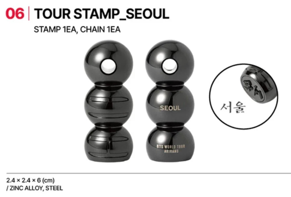 BTS Pop-Up MD TOUR STAMP_SEOUL