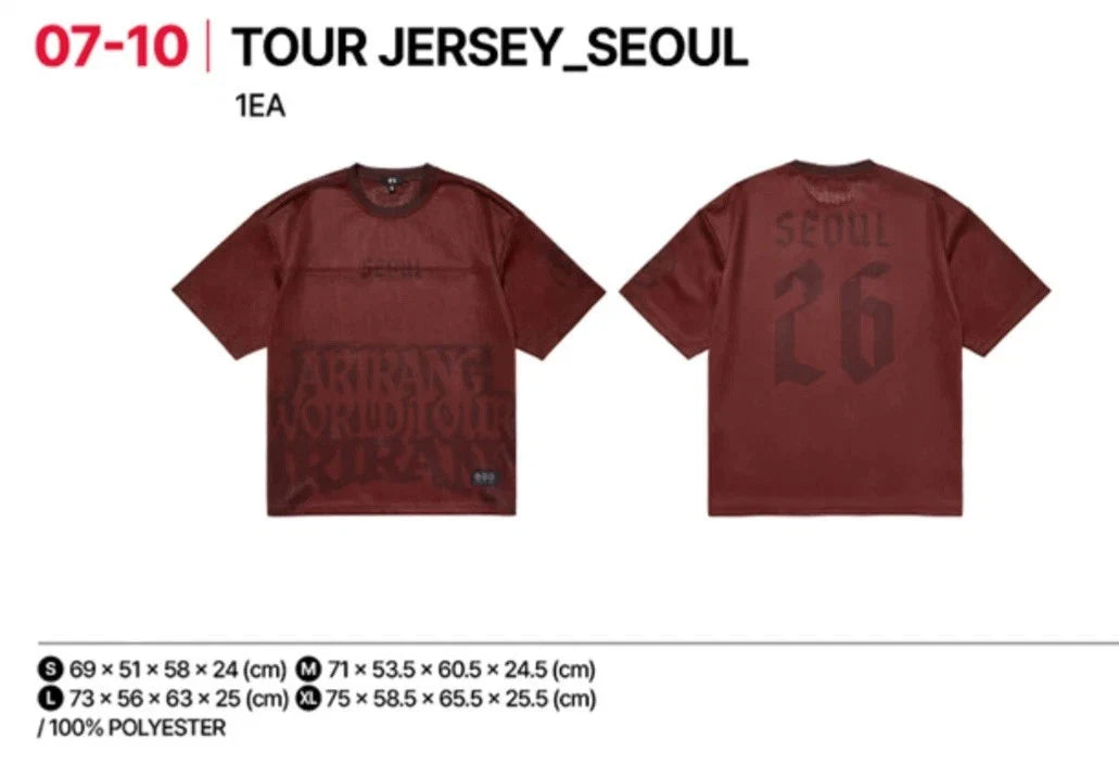 BTS Pop-Up MD TOUR JERSEY_SEOUL