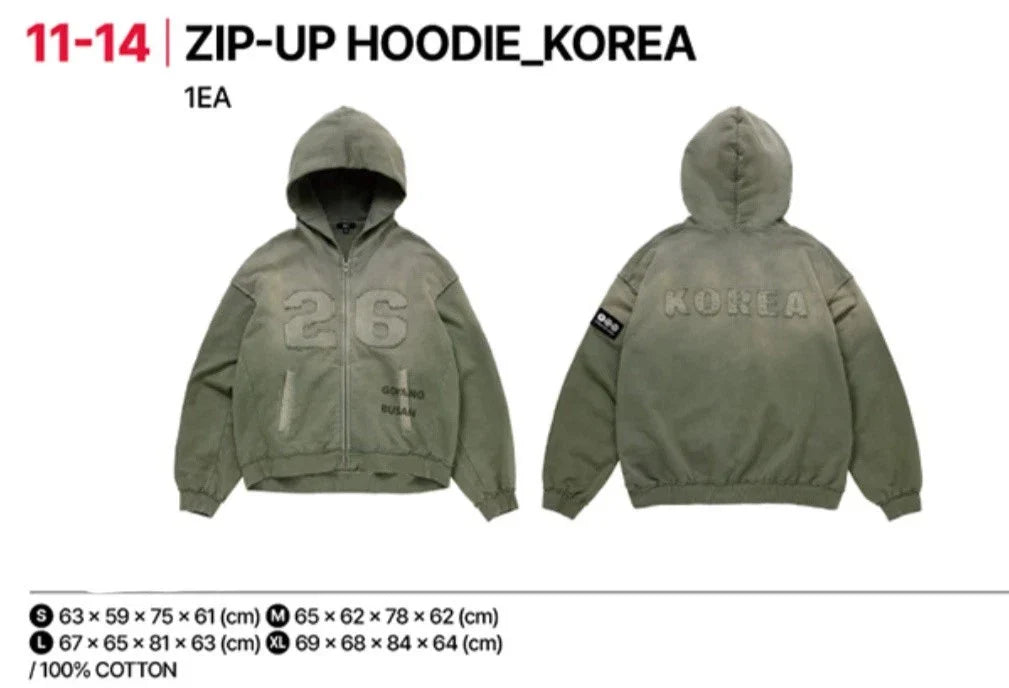 BTS Pop-Up MD ZIP-UP HOODIE_KOREA