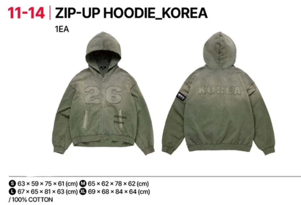 BTS Pop-Up MD ZIP-UP HOODIE_KOREA