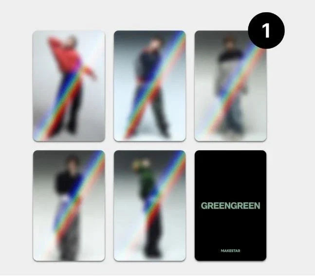 Cortis - GREENGREEN Makestar POB Official Holo Photocard