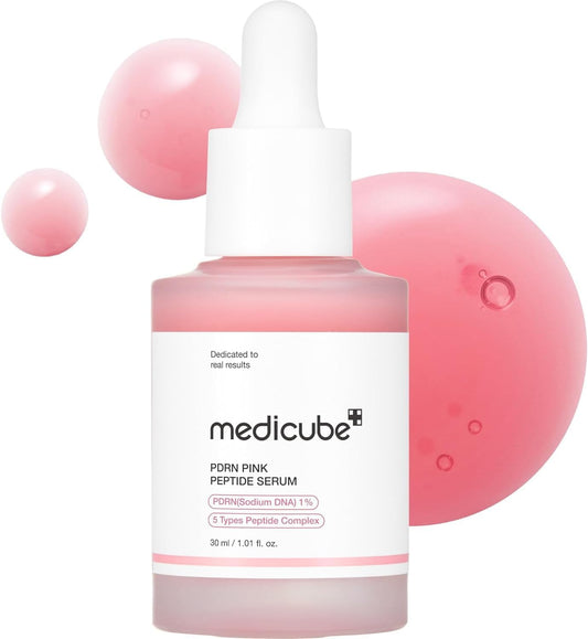 Medicube PDRN Pink Peptide Ampoule 30ml - Siero Anti-Età con 1% PDRN e Complesso Peptidi