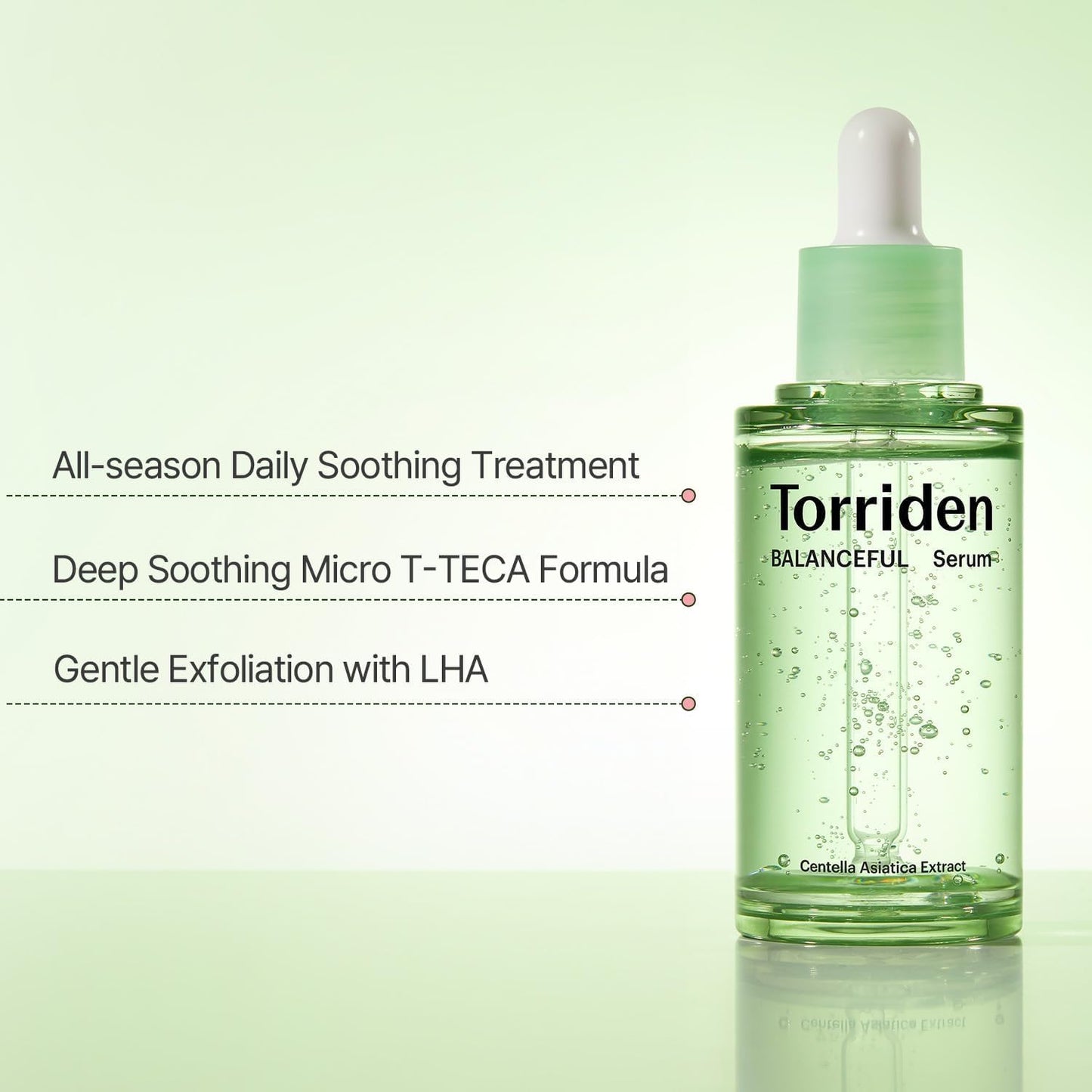 Torriden Balanceful Cica Serum 50ml - Siero Lenitivo per Pelle Sensibile, Mista e Impura