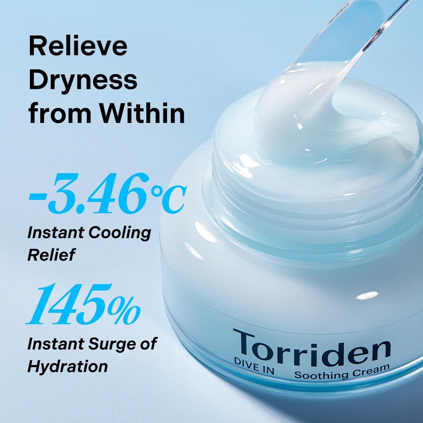 Torriden DIVE-IN Soothing Cream 100ml - Crema Lenitiva con Acido Ialuronico 5D