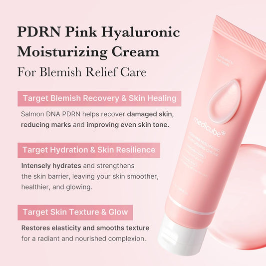 Medicube PDRN Pink Hyaluronic Moisture Cream 50ml - Crema Idratante Rimpolpante con PDRN