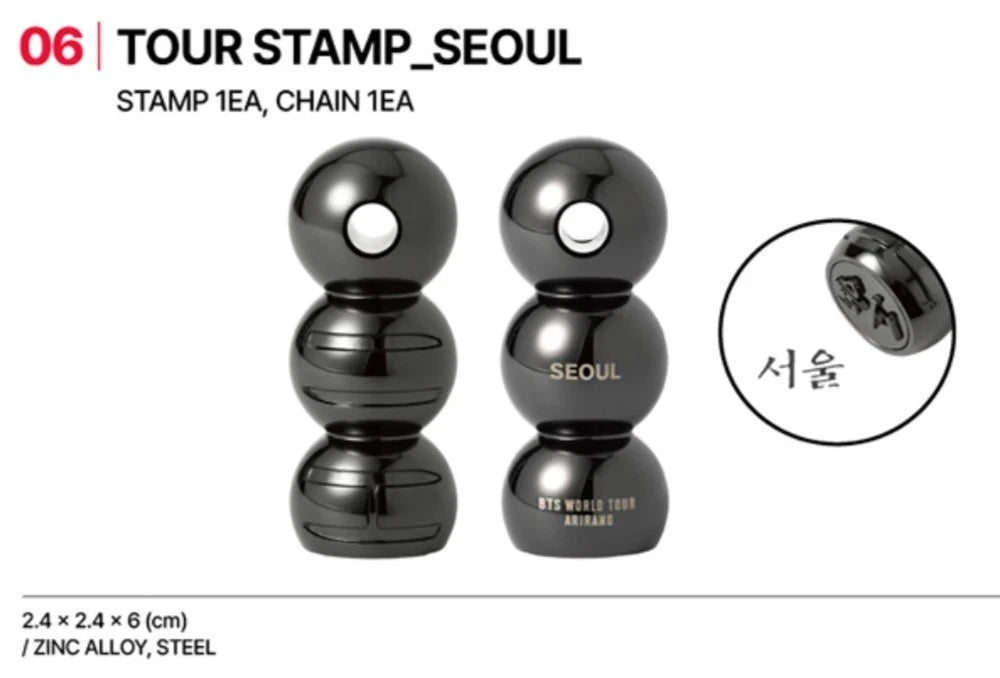 BTS Pop-Up MD TOUR STAMP_SEOUL